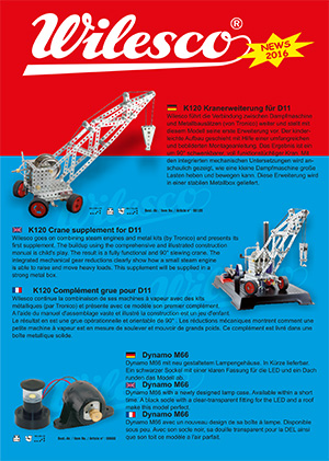 Wilesco Neuheiten 2016-2
